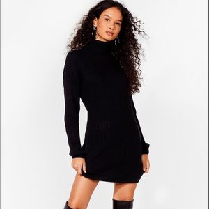 Nasty Gal long sleeve turtle neck dress